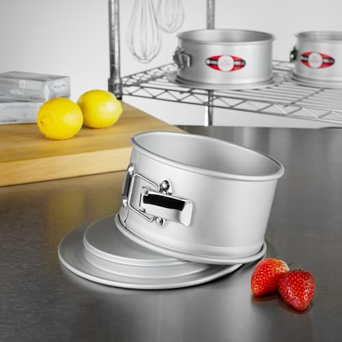 Fat Daddio's PSF-63 Anodized Aluminum Springform Pan, 6 x 3 Inch - size: 6 x 3 inches