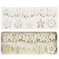Baroque Fondant Molds Curlicues Scroll Flower Lace Silicone Mold - color: Style A