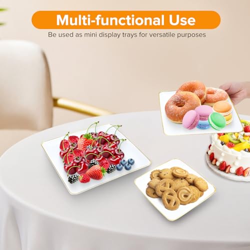 Hoedia 3 Tier Cupcake Stand Tower, Plastic Cup Cake Holder(Square)
