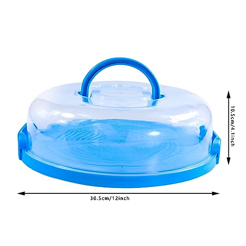 2 Pack Pie Containers with Lids and Handles Cheesecake Containers, Pie Containers, Thanksqiving Gifts - color: Blue