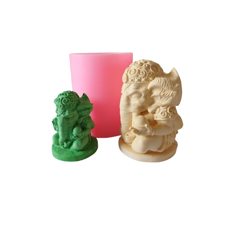 Xiangshen Mini Version Silicone Soap Mold Candle Mold for Handmade Soap Making Candle Making DIY Craft Making Chocolate Candy Cake Making… - color: Molds-Buddha-37