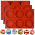 4Inch Round Silicone Mold for Baking, 3Pcs Silicone Muffin Top Pans for Baking Muffin Top, Whoopie Pie, Sandwiches, Hamburger (3Pcs(0.78Inch Deep)) - size: 3Pcs(0.78Inch Deep)