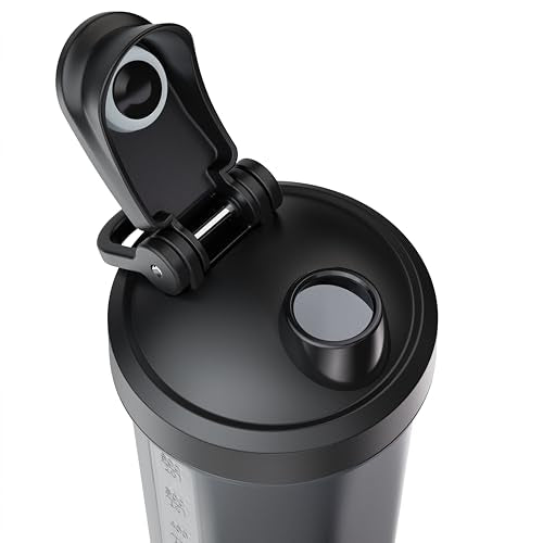 VOLTRX Protein Shaker Bottle, Merger USB C Rechargeable Electric Protein Shake Mixer, Shaker Cups for Protein Shakes and Meal Replacement Shakes, BPA Free, 24oz - color: Dark Green