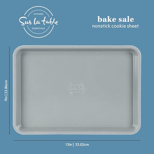 Sur La Table Kitchen Essential Bake Sale 13 X 9 Inch PFOA, PFAS, PTFE Free Nonstick Cookie/Baking Sheet - Linen White - size: Baking Sheet (13" x 9")