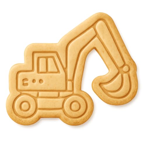 Wheeled Excavator Cookie Cutter & Stamp, Fondant & Clay - 4x3.3"