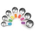 Spring Chef Magnetic Stainless Steel Measuring Cups Set of 7 Patented, Neon - color: Neon, size: Magnetic - Set of 7