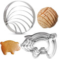 Biscuit Cutting Machine Set - 5 Sizes Pig Cookie Cutter - color: Pig Cookie Cutter