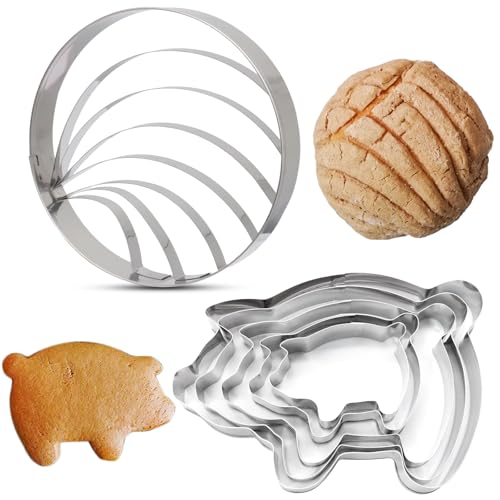 Biscuit Cutting Machine Set - 5 Sizes Pig Cookie Cutter - color: Pig Cookie Cutter