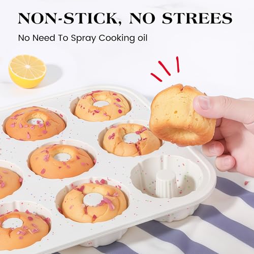 Silicone Mini Fluted Tube Cake Pans with Metal Reinforced Frame - size: 3 INCH: Classic