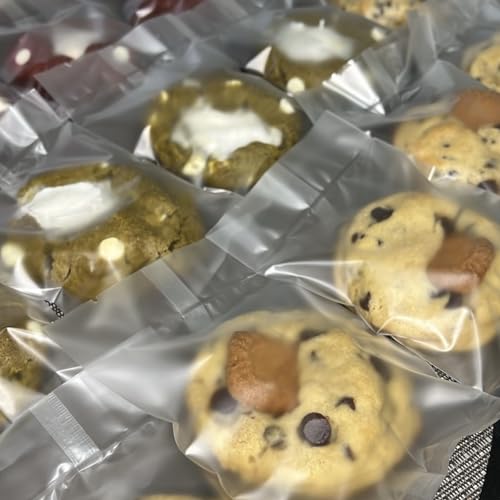 Matte Cookie Bags, 100 Pcs Frosted, Heat Seal Cellophane Bags and not Self Adhesive, Food Bag,Favors, Products (Matte 6x8.5'') - size: Matte 6x8.5'' Heat Seal
