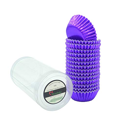 Mini Purple Foil Cupcake Liners Muffin Baking Cups for Party and More, 300-Count - color: Purple