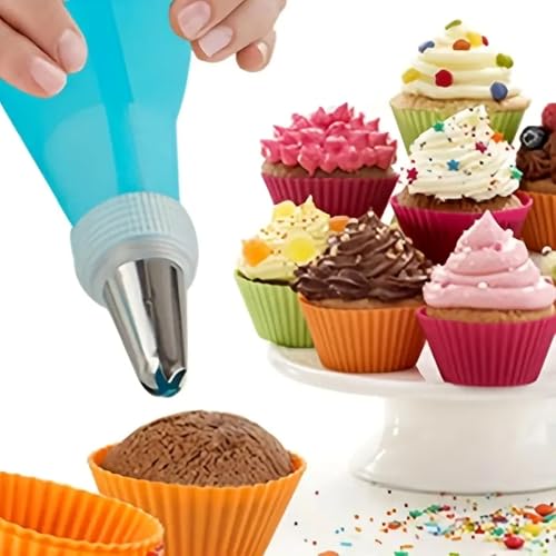 Quick-Change Coupler Cake Kit – 38pcs Set with 32 Tips, Silicone Bags & Nails
