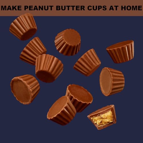 Peanut Butter Cup Molds, Bite-Size Chocolate Molds, Silicone Mold for Keto Fat Bomb, Jelly, Ice and Cordial, 2 PCS (Blue, Bite-Size) - size: Bite-Size