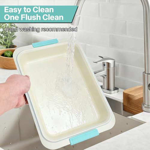 9x13 Baking Pan with Lid, Aluminized Steel, Silicone Handles