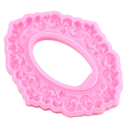 ZiXiang Baroque Frame Fondant Mold Rose Crown Gems Silicone Molds Set of 4 - color: Style E