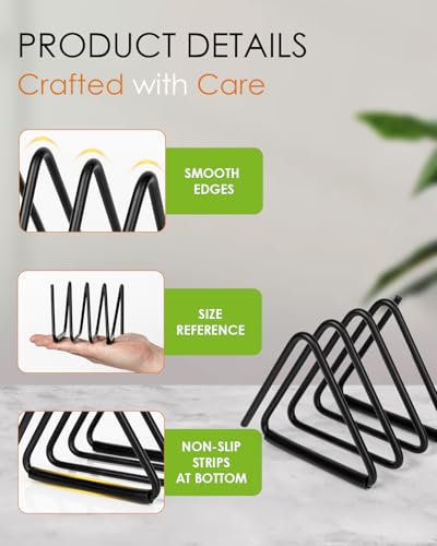2 Pcs Cutting Board Holder, Heavy Duty Triangle Metal