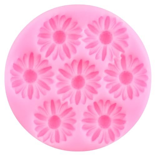 ZiXiang Flower Silicone Mold Rose Daisy Orchid Flower Fondant Mold Set Of 4 - color: Style AA