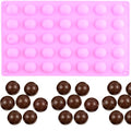 35 Cavity Mini Semi Sphere Silicone Candy Molds