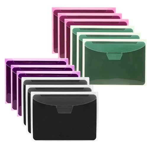 UNIMEIX 40 Pcs Magnetic Sheets for Die Storage Stamp and Die Storage Pockets Die Cut Storage for Card Making (20 Pcs Sheets+ 20 Pcs Bags,0.8 mm Thickness (TransparentPurpleGreenRed) - color: TransparentPurpleGreenRed