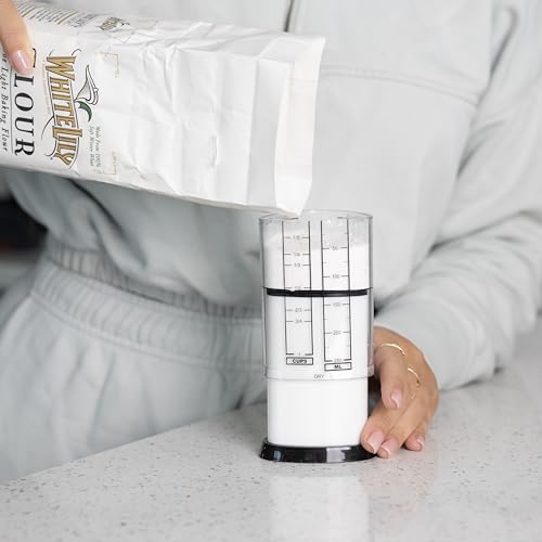 KitchenArt 1 & 2 Cup Tri Adjust A-Cup, Easy Pour Adjustable Measuring Set