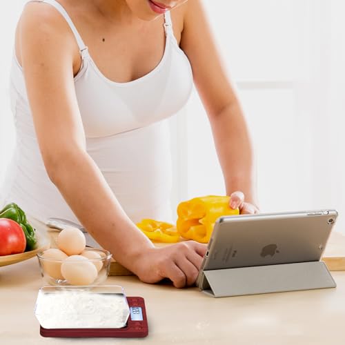 Fuzion Digital Scale .01 Gram Accuracy, 500g Small Kitchen Food Scales - color: Wood Grain