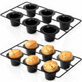 2 Pack 12 Cup Popover Pans, Non-stick Muffin Cupcake Pan