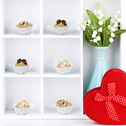 Funtery 600 Pack Mini Baking Cups Cupcake Liner Candy Making,White - color: White