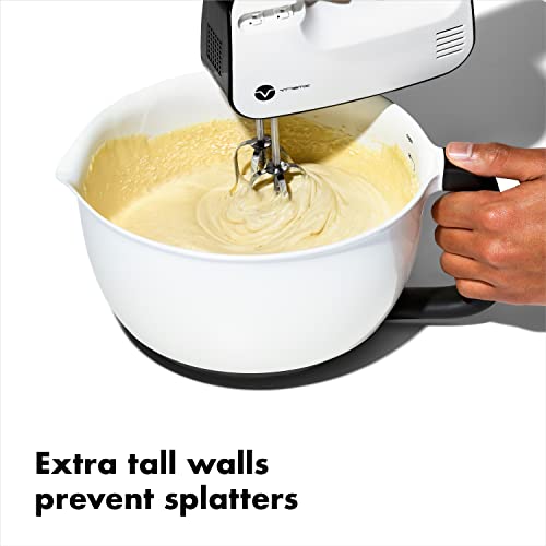 OXO Good Grips 4Qt BPA Free Plastic Batter Mixing Bow with Lid, White (Pack of 4) - size: 4QT (Pack of 4)