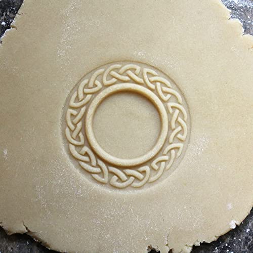 Wood Cookie Stamp, 2.5 Inch (Celtic Frame CS-033) - color: Celtic Frame CS-033