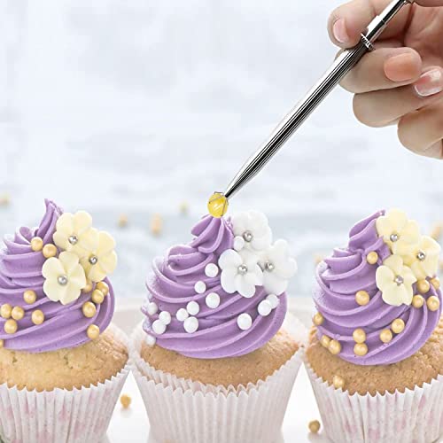 Sprinkle Pen, 4-Prong Edible Pearl Grabber Tool for Cake Decorating
