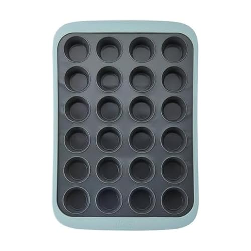 Chicago Metallic Silicone Mini Muffin Pan 24 Cup - 10 Inch - style: 24 Cup Muffin Pan