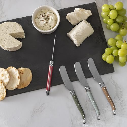 8-Piece Laguiole Spreader Set - Holly Berry - style: Holly Berry