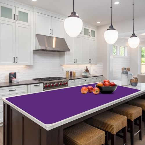Silicone Protector Mat 47x24 Inch,Purple - color: Purple