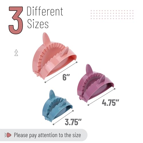 BTaT- Dough Press Set, 3 Pack, Dumpling, Empanada, Pastry and Turnover Press, Hand Pie Maker, Meat Pie Cutter - color: Assorted Colors 2
