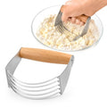Mrs. Anderson’s Baking Professional 5-Blade Pastry Cutter and Dough Blender, Stainless Steel Blades with Wood Handle - style: Bladed Pastry Blender, Wood Handle
