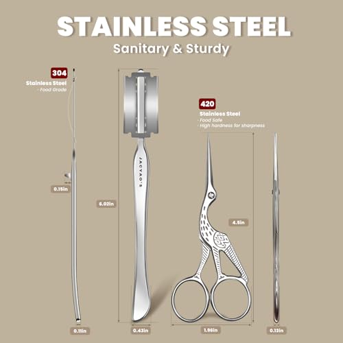 Bread Lame & Dough Scissors, Sourdough Scoring Tool Kit, 10 Blades - style: 304 bread lame & 420 sourdough scissors