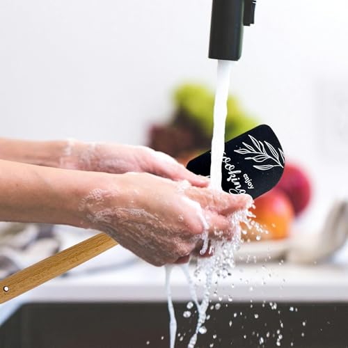 Silicone Spatula Set – 2-Piece Wooden Handle Spatulas for Baking, Cooking & Mixing – Non-Stick Kitchen Utensil Set(blackwhite） - color: BLACK WHITE