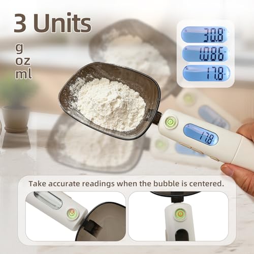 AULEEP Digital Measuring Spoon Scale, 0.1g High Precision Gram Scale