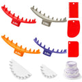 9 Pcs Cake Arch Guide Tool with Cake Scraper Smoother, Swag Marker Tool