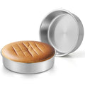 Non-Toxic Stainless Steel Round 8 Inch Cake Pans For Baking, 2 Pack - size: 8x2 Inch