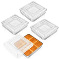 Leonyo Non-Toxic Stainless Steel 9x9 Baking Pan Square With Lid, 4 Pack - size: 9x9IN
