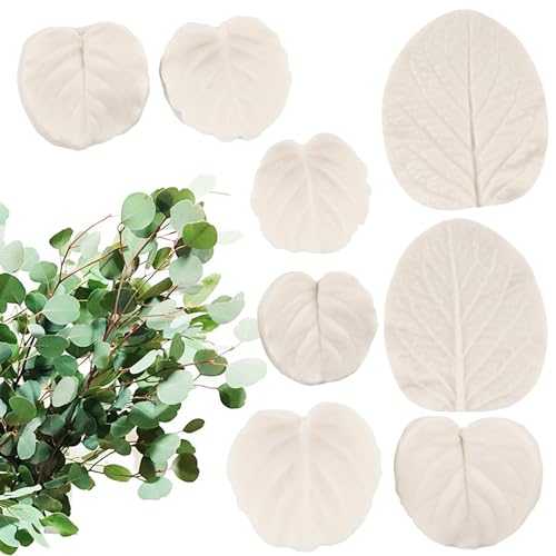 Leaf Silicone Veining Mold Eucalyptus Leaves Fondant Mold - color: Style D