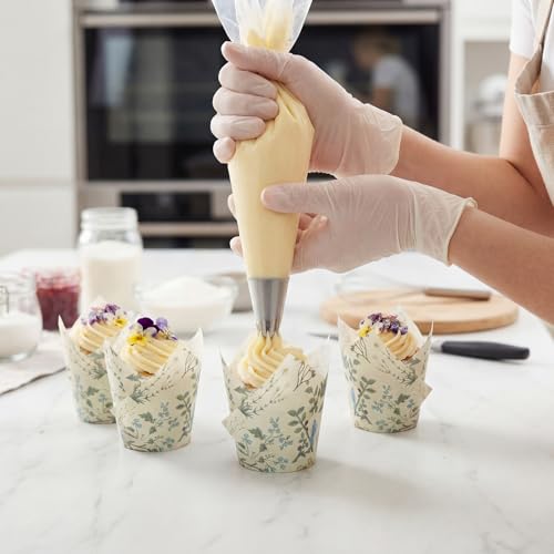 300 Pcs Wildflower Tulip Cupcake Liners for Baking, Wildflower