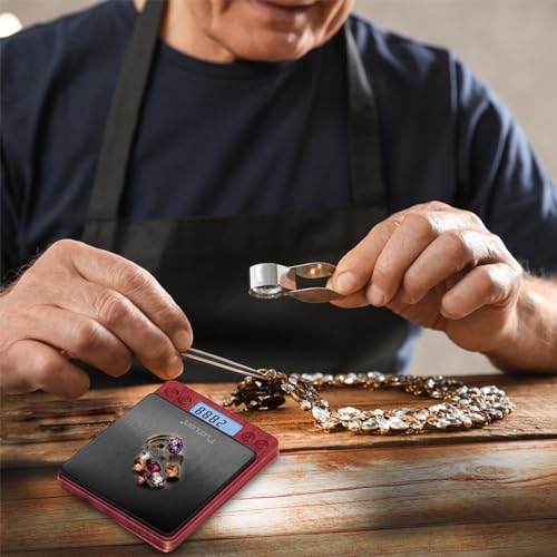 Fuzion Digital Scale .01 Gram Accuracy, 500g Small Kitchen Food Scales - color: Wood Grain