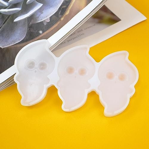 mostsom Halloween Silicone Mold Ghost Lollipop Mold Cake Pops Mold Chocolate Candy Silicone Mold Pop Lollipop Maker Tool Cake Baking 2PCS (O_ Ghost) - size: O_ Ghost
