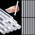 Clabby 26 Pcs Acrylic Clay Roller Plastic Polymer Pin, 6.5'' X 0.5'' - size: 6.5 x 0.5 Inch
