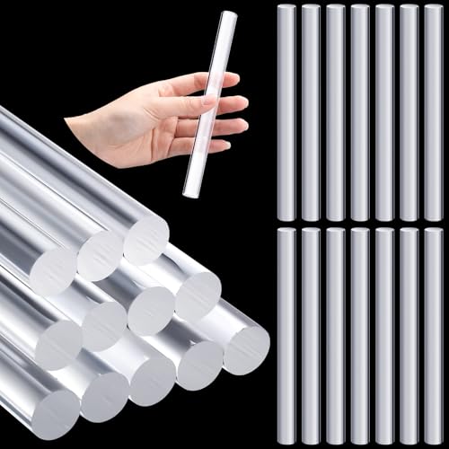 Clabby 26 Pcs Acrylic Clay Roller Plastic Polymer Pin, 6.5'' X 0.5'' - size: 6.5 x 0.5 Inch