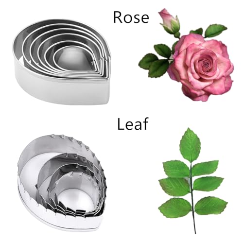 6set Gum Paste Fower Cutter Set Cookie Cutter for Wedding Cake Decorating