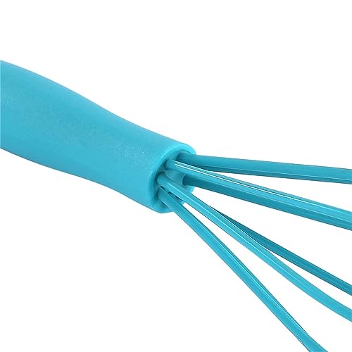 Silicone Eggs Beater Handheld Whisk Cream Foam Maker n Slip Eggs Blender Silicone Eggs Whiskers Portable Red