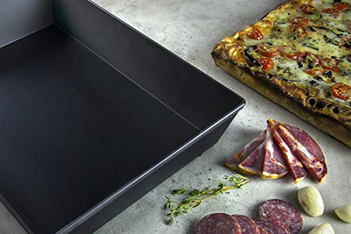 Lloyd Pans Kitchenware 8" by 10" Detroit Style Pizza Pan - PSTK, 8x10 inch (Pack of 12) - size: 8x10 inch (Pack of 12)